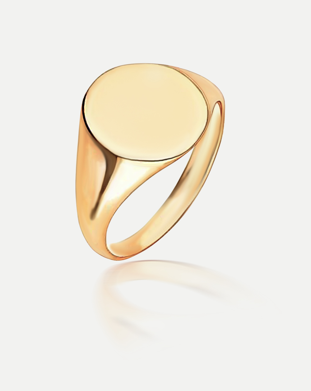 womens signet ring 9k solid gold affordable gold jewellery mel mellis london