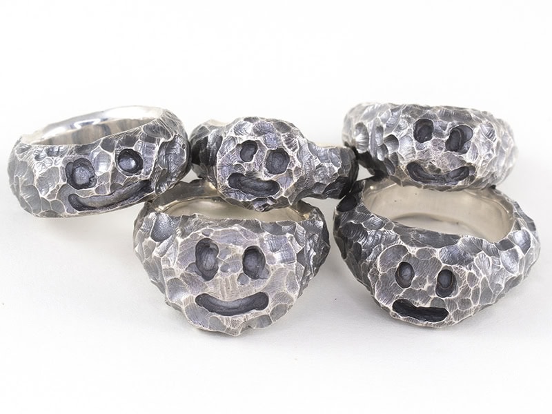 Everett Hoffman, Smile Signet Rings, sterling silver, sizes 6–8.75, photo courtesy of the artist