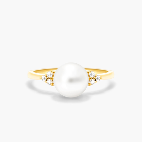 pearl engagement rings