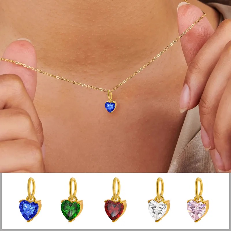 Christmas Gift Guide🎁:  304 Stainless Steel Heart Shape Pendant Jewelry Accessories