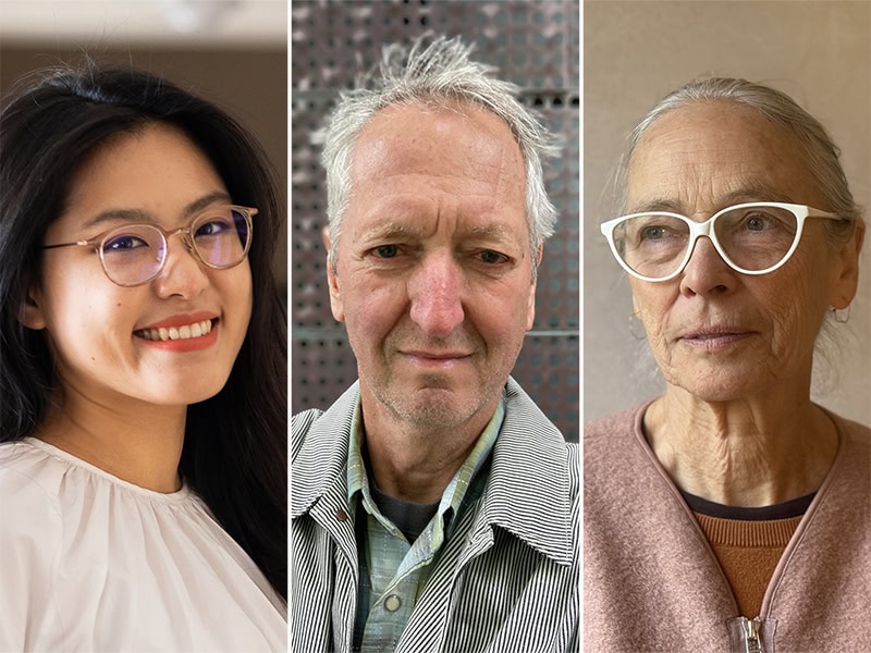 (Left to right) Jurors Grace Lai, Mike Holmes, and Caroline Broadhead, photos courtesy of the respective individuals