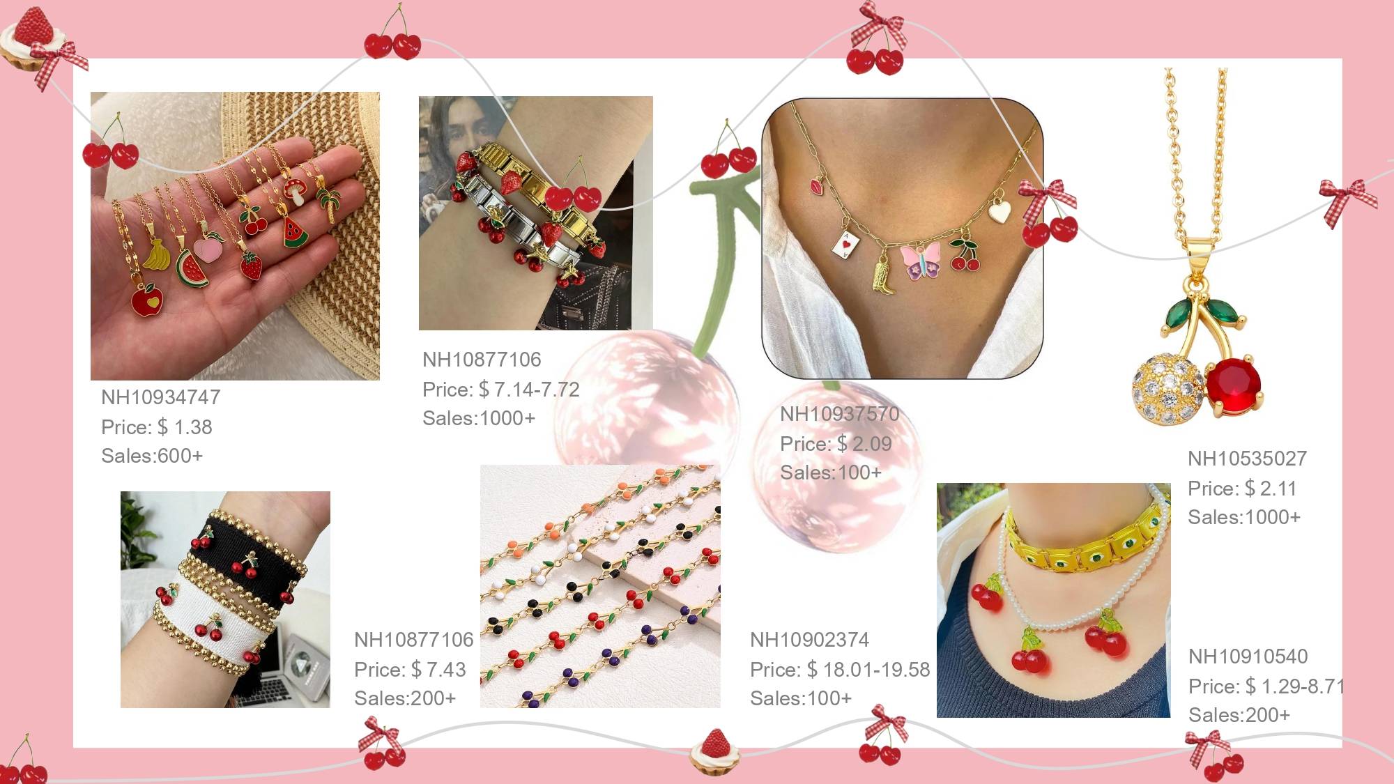 Shopping spree of best sellers--cherry jewelry collection