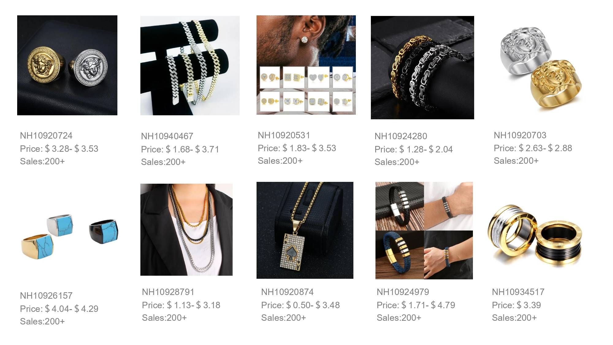 Find your bling and wholesale hip-hop jewelry at nihaojewelry.com. 