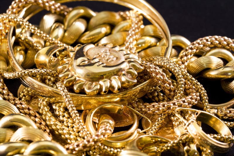 pile of gold jewelry