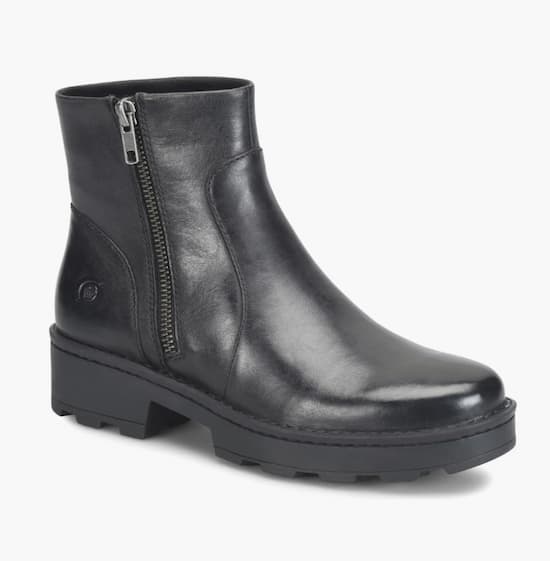 Born Tricia Zip Ankle Boots