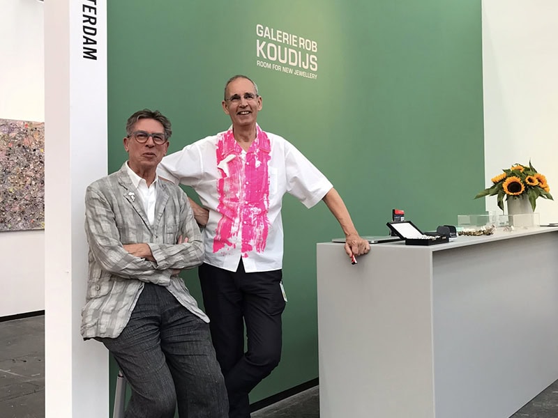 Rob Koudijs and Ward Schrijver at KunstRAI art fair 2021, photo courtesy of Galerie Rob Koudijs