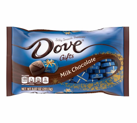 DOVE PROMISES Milk Chocolate Christmas Candy Gifts, 8.87 oz Bag